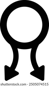 Diseño de icono de flecha llena redondeada