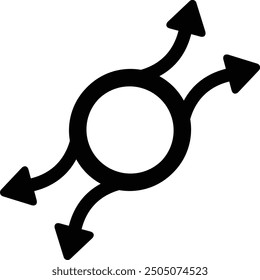 Diseño de icono de flecha llena redondeada