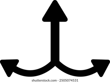 Rounded Filled Arrow Icon Design