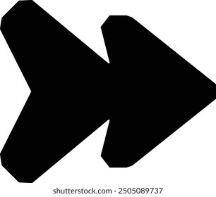 Rounded Filled Arrow Icon Design