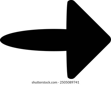 Rounded Filled Arrow Icon Design