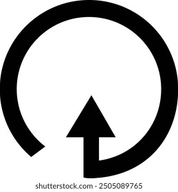 Diseño de icono de flecha llena redondeada