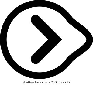 Rounded Filled Arrow Icon Design
