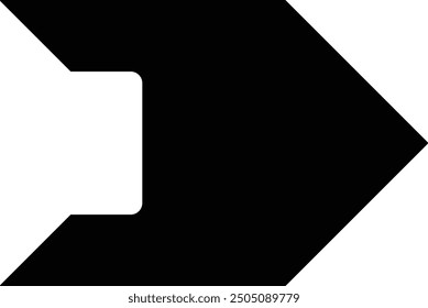 Rounded Filled Arrow Icon Design