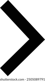 Diseño de icono de flecha llena redondeada