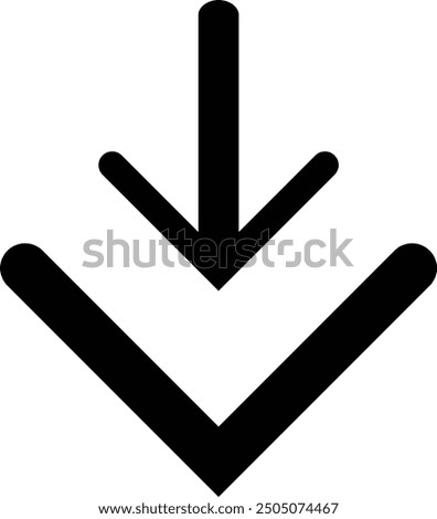 Rounded Filled Arrow Icon Design