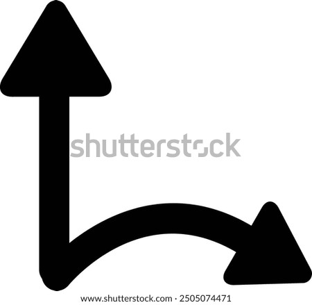 Rounded Filled Arrow Icon Design