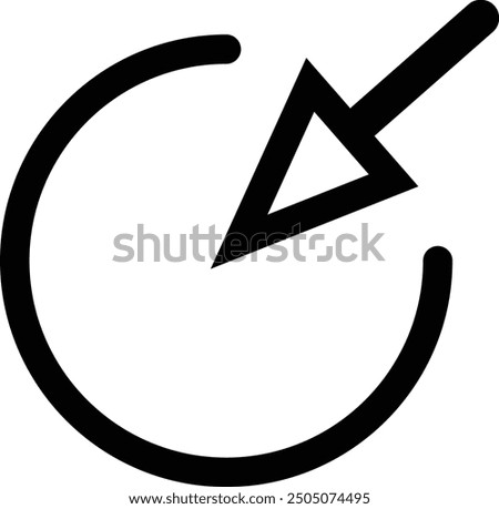 Rounded Filled Arrow Icon Design