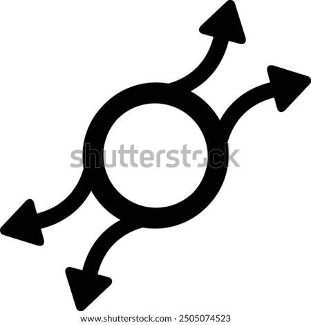 Rounded Filled Arrow Icon Design