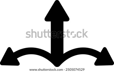 Rounded Filled Arrow Icon Design