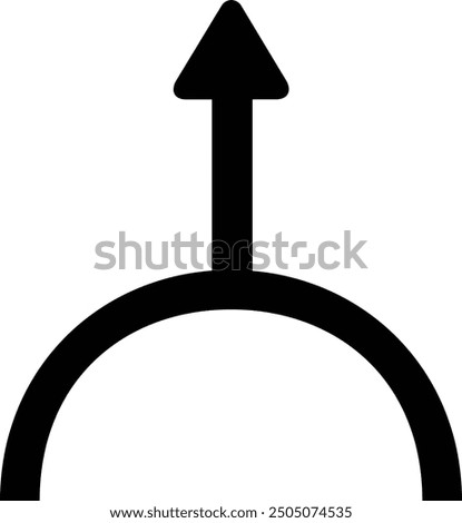 Rounded Filled Arrow Icon Design