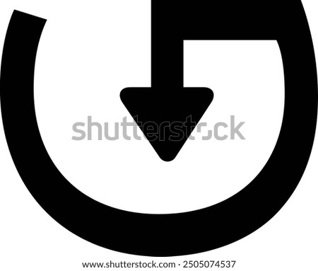 Rounded Filled Arrow Icon Design