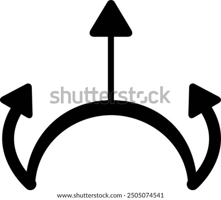 Rounded Filled Arrow Icon Design
