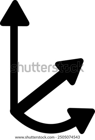Rounded Filled Arrow Icon Design