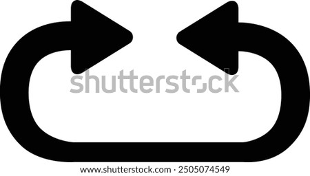 Rounded Filled Arrow Icon Design