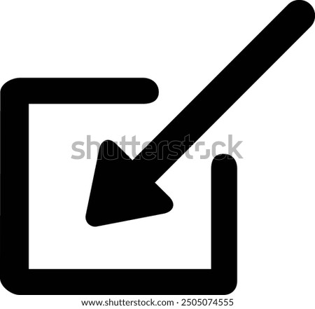 Rounded Filled Arrow Icon Design