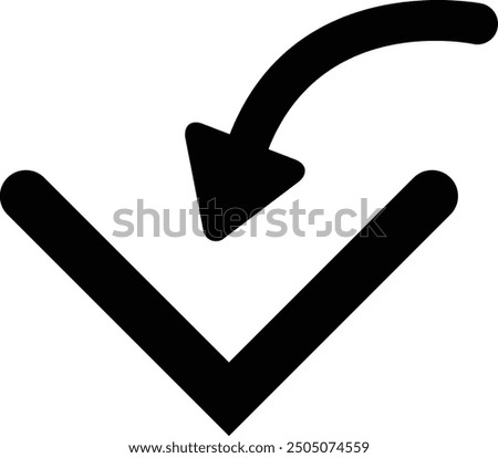 Rounded Filled Arrow Icon Design