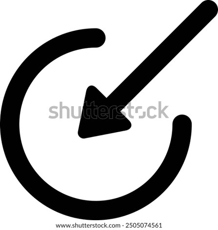 Rounded Filled Arrow Icon Design