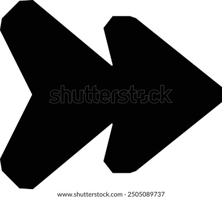 Rounded Filled Arrow Icon Design