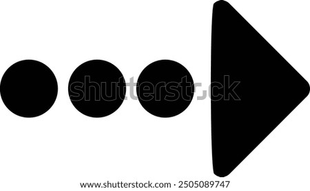 Rounded Filled Arrow Icon Design