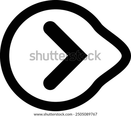 Rounded Filled Arrow Icon Design
