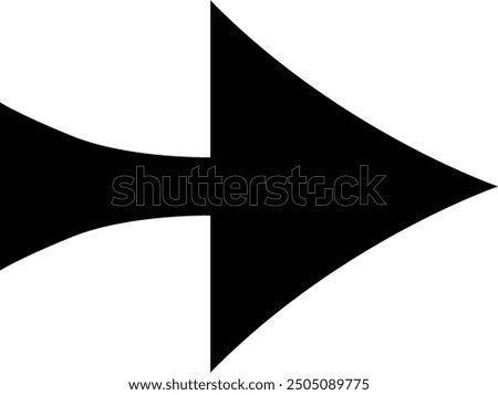 Rounded Filled Arrow Icon Design