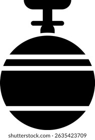 Rounded Filled Ceiling Lamp Icon