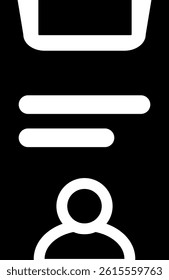 Rounded Filled Contact Book icon