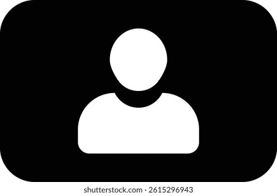 Rounded Filled Contact Person Icon