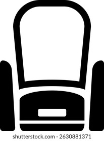 Rounded Filled Dressing Table Icon