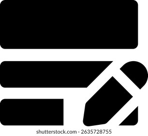 Rounded Filled Edit Document Icon