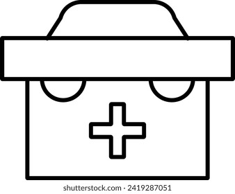 Rounded filled Editable stroke First Aid Kit Icon