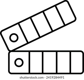 Rounded filled Editable stroke Measure Icon
