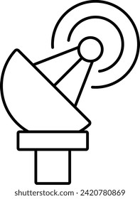 Rounded filled Editable stroke Radio Antenna Icon