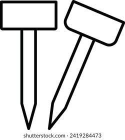 Rounded filled Editable stroke Screws Icon