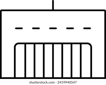 Staffelungssymbol für bearbeitbaren Strich-Strich-Strich-Strich
