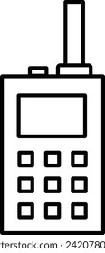 Umhüllter bearbeitbarer Hub Walkie Talkie Symbol