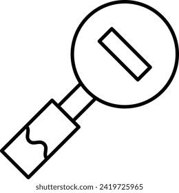 Rounded filled Editable stroke Zoom Out Icon