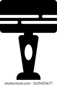 Rounded Filled Floor Lamp Icon