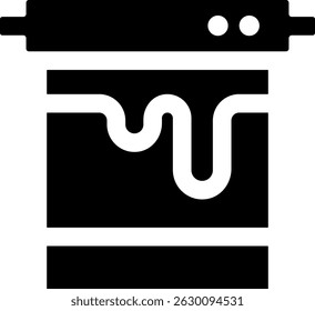 Rounded Filled Paint Bucket Icon