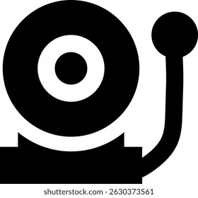 Rounded Filled School Bell Icon