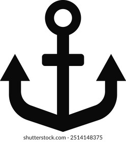 Rounded filled Ship Anchor Icon