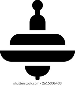 Rounded Filled Spinning Top Icon