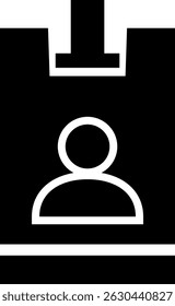 Rounded Filled Student Card Icon