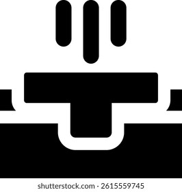Rounded Filled writing pen icon
