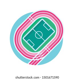 A rounded flat icons for sports