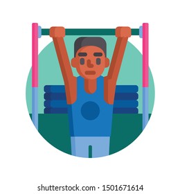 A rounded flat icons for sports