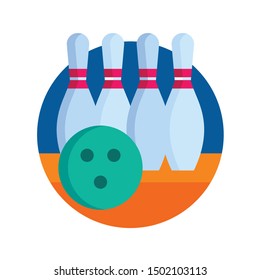 A rounded flat icons for sports