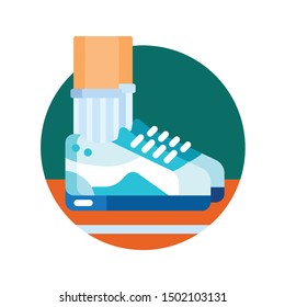 A rounded flat icons for sports