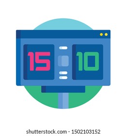 A rounded flat icons for sports